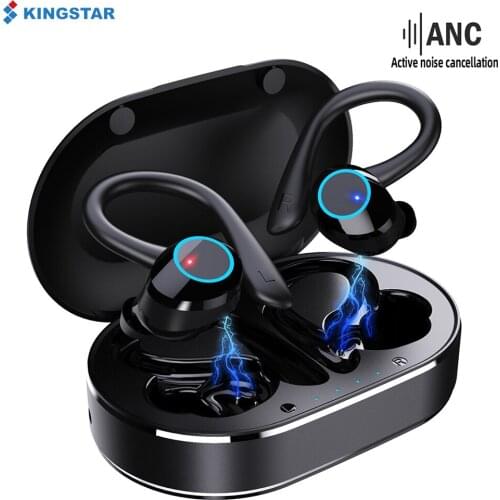 KINGSTAR ANC TWS Bluetooth 5.1 Earphone Wireless Headphone Noise Cancelling Stereo Bass Earbuds Sports Headset With Microphone