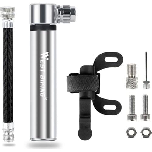 WEST BIKING Air Pump for Bike Tire Inflator Cycling Accessories Bicycle Pump Bicycle Pump 120PSI Mountain bike