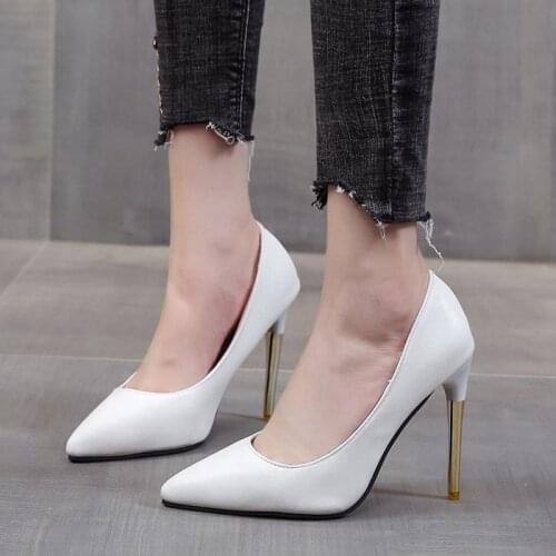 2021 New Autumn Womens Bling Pumps High Heels Elegant Wedding Dress Shoes Woman Sexy Ladies 6cm/8cm Heel Sandals Women Heels