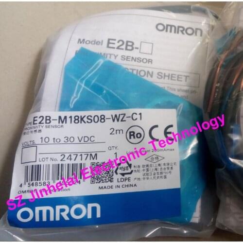 100% Authentic original OMRON Proximity switch, Proximity sensor E2B-M18KS08-WZ-C1 2M
