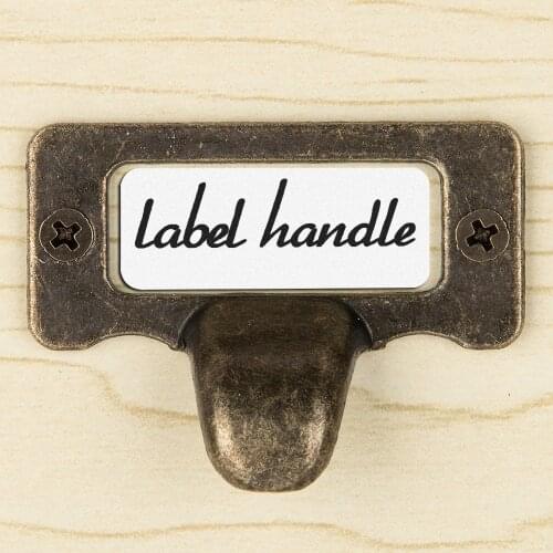 5pcs/set Drawer Cupboard Filing Cabinet Label Frame Furniture Holder Handle Drawer Box Case Cabinet Card Label Holders