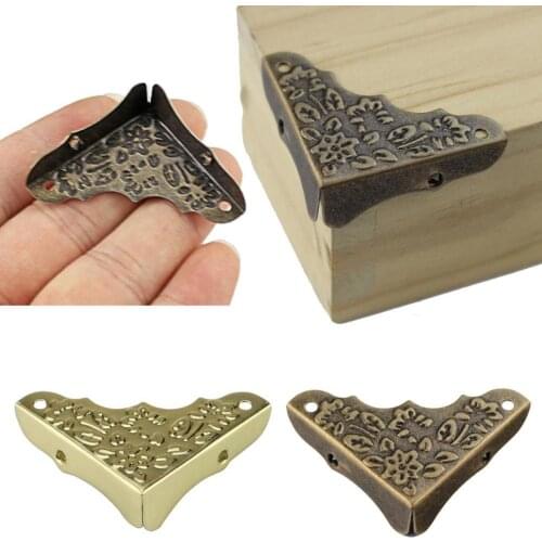 8PCS 37mm Metal Book Scrapbooking Albums Menus Folders Antique Bronze Notebook Corner Protectors Corner Protection