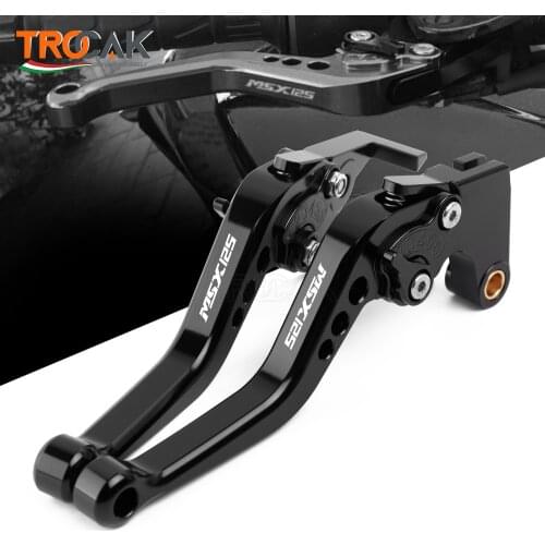 Motorcycle CNC aluminum Short Adjustable Brake Clutch Levers For Honda GROM MSX 125 MSX125 2014 2015 2016 2017 2018 2019