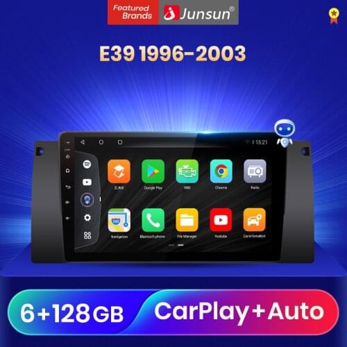 Junsun V3Pro Qualcomm Voice Control Android 10 Car Radio Multimedia Player For BMW E39 1996-2003 CarPlay Auto 2Din