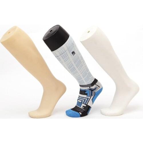One Piece White Black And Skin Mannequin Foot For Sock Display