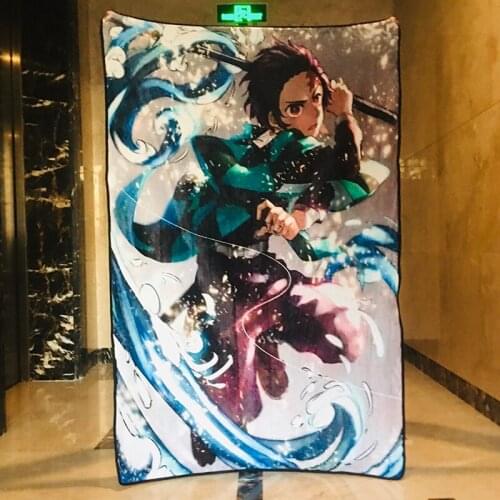 Kimetsu no Yaiba Girl Anime Figures Cartoon Product Cosplay Accessories Blanket Warm Home Bed Winter Gifts