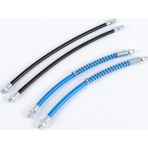 Flexible Grease Gun Whip Hose Hoses Explosion Proof Grease Hose Threaded Nozzle With Spring Replacement Delivery Tube