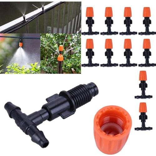 Drip Irrigation Kit 49ft Garden Irrigation System with Adjustable Nozzle Dripper