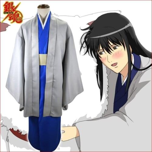 3pcs Anime Cosplay Gintama Katsura Kotarou Kimono Costume For Men Women Halloween Party Stage Show Costumes C80M145
