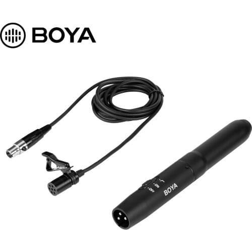 BOYA BY-M11C/M11OD Condenser XLR Lavalier Microphone System for Interview Film Theater Broadcast Stage Video Recording Mic