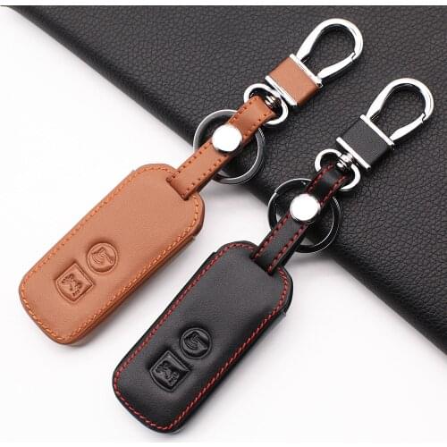 100% leather car key cover for honda pcx 150 hybrid X-ADV sh125 scoopy sh300 forza 125 300 2018 2 Buttons key case