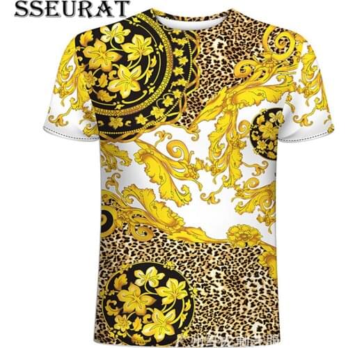 SSEURAT Mens Vintage Short Sleeve T-Shirts Fashion Printed O Collared Tshirts For Men 2021 Summer New