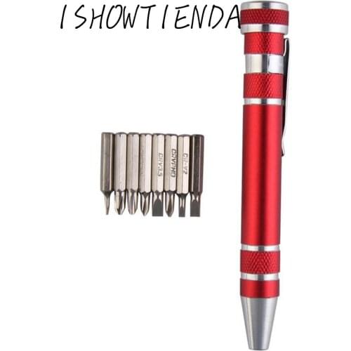 8 In 1 Pocket Precision Screwdriver Bit Set Torx Repair Tool Kit Handle Magnet Screwdriver Detachable Durable repair tool