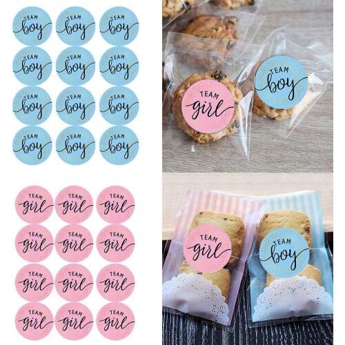 12pcs/Set Team Boy Team Girl Stickers Boy or Girl Vote Sticker for Gender Reveal Party Creative Decoration Baby Shower Supplies