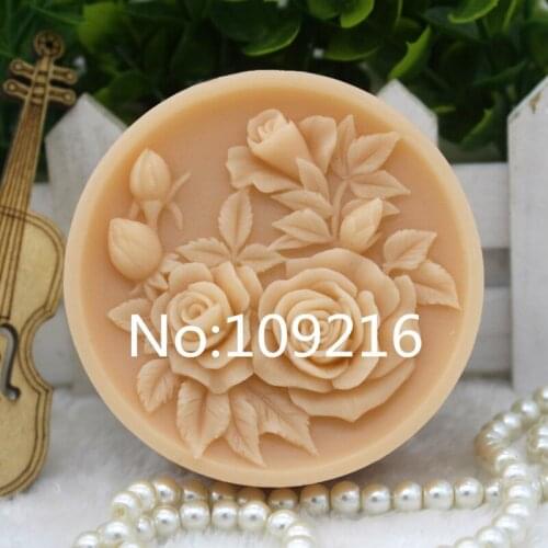 New Product!!1pcs Flowers (zx316) Food Grade Silicone Handmade Soap Mold Crafts DIY Mould
