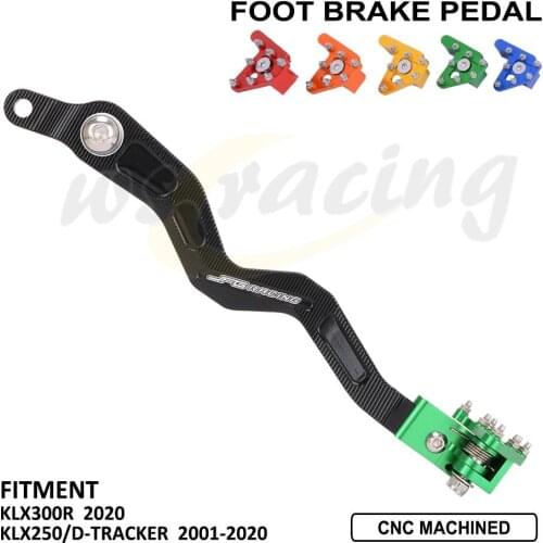 Motorcycles CNC Foot Brake Lever Pedal For KAWASAKI KLX300R 2020 KLX250 D-TRACKER 2001 2002 2003 2004 2005 2006 2007 2008 2009