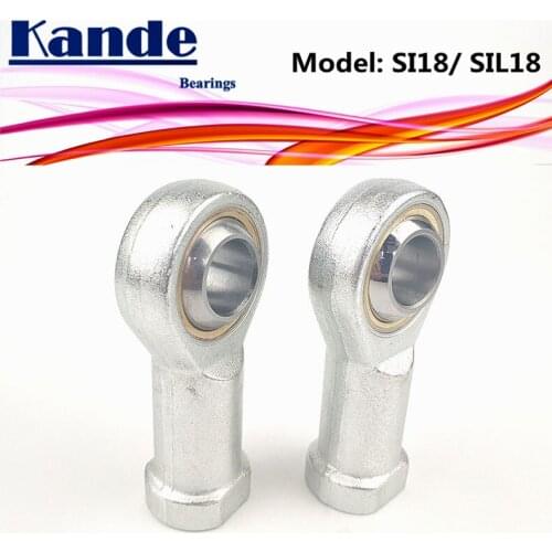 Kande Bearings PHSA18 PHSAL18 SI18T/K SI18 SI18LT/K SI18L SI18T 1pc Rod End Bearing M18 SI18T SIL18T