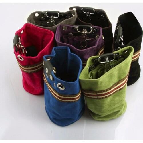 Professional Leather Rivet Clips Bag Salon Scissors Hairdressing Holster Pouch Holder Case