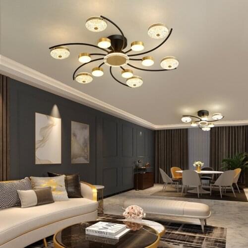 Simple Creative Ceiling Lights Living Room Lighting Chandeliers Nordic Modern Optical Acrylic Lampshade Indoor LED Lamp for Room