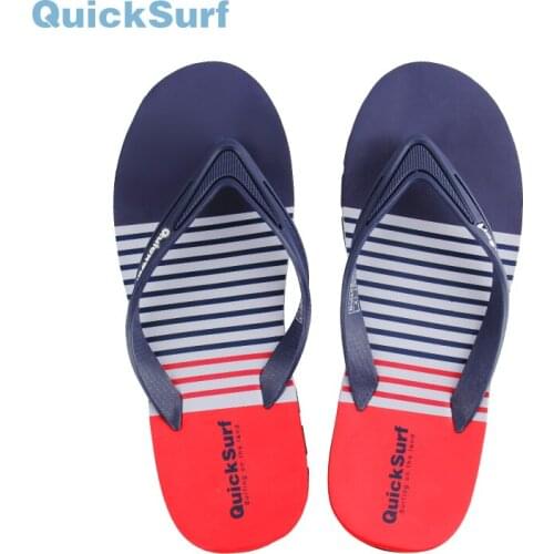 Quicksurf Flip- Flops Summer Mens Slippers Beach Sandals Comfortable Men Casual Shoes Fashion Indoor Flat Flip Flop כפכפים לגבר