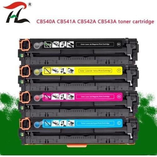 Compatible toner cartridge CB540A CB541A CB542A CB543A 125A for HP laserjet 1215 CP1215 CP1515n CP1518ni CM1312 printer