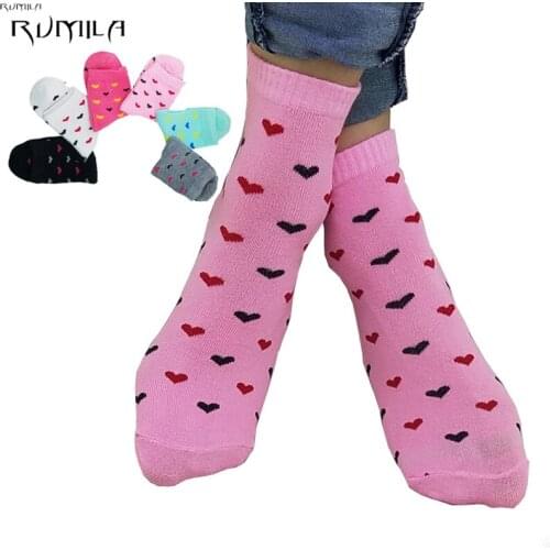 Warm comfortable cotton heart fiber girl womens socks ankle low female invisible color girl boy hosiery 1pair=2pcs WS49