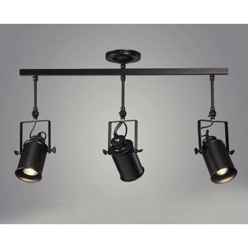 Vintage Iron Loft Industrial Spotlights Adjustable Pendant Lamp Clothing Store Lighting Coffee House//Bar/Mall Pendant Lamp