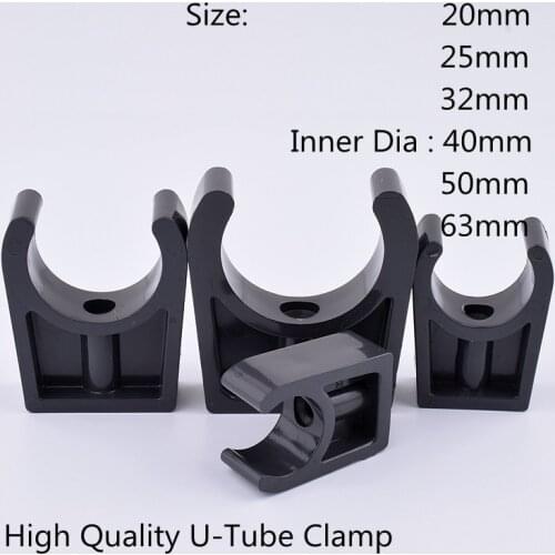 10-50pcs Hi-Quality UPVC 20 25 32 40 50 63mm Water Pipe Clamp PVC PPR Pipe Support Garden Irrigation Connector hard tube bracket