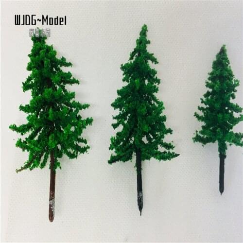 Wiking 6cm100pcs artificial Plastic model trees Architecture ABS plastic for railroad model train layout