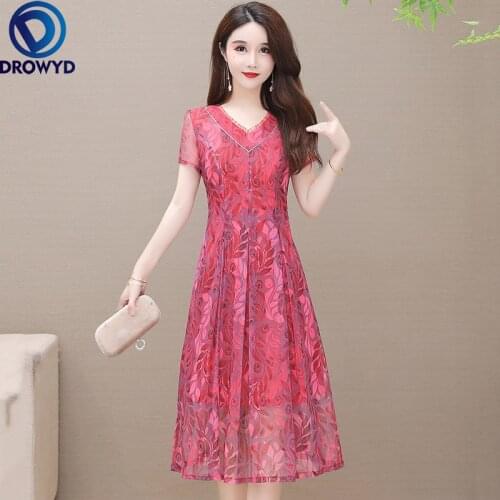 Summer Beach Green Print Chiffon Dress for Women 2021 Fashion Short Sleeve V-neck Bodycon Dress Elegant Boho Party Dress Vestido