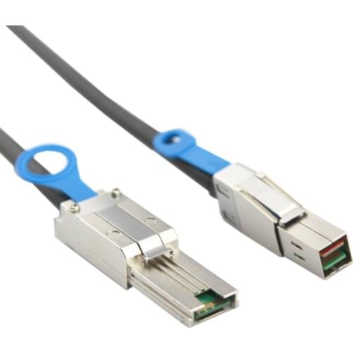 0.5m External 4X SFF 8088 Mini SAS to Mini SAS High Density SFF 8644 Data Cable