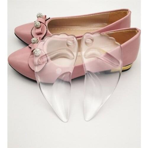 1Pair Arch Support Forefoot Insole Silicone Massage Shoe Pads Non Slip High Heels Insole Pain Relief Foot Support Cushion