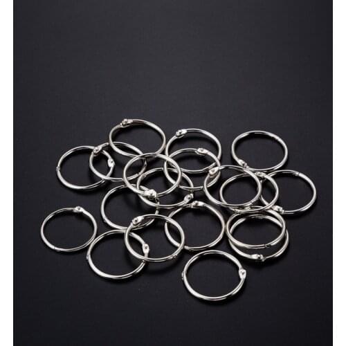 10Pcs/lot 25 30 35 40 44 55mm Metal Open Circle O Split Key Ring for DIY Handmade Buckle Dog KeyChain Jewlery Making Accessories
