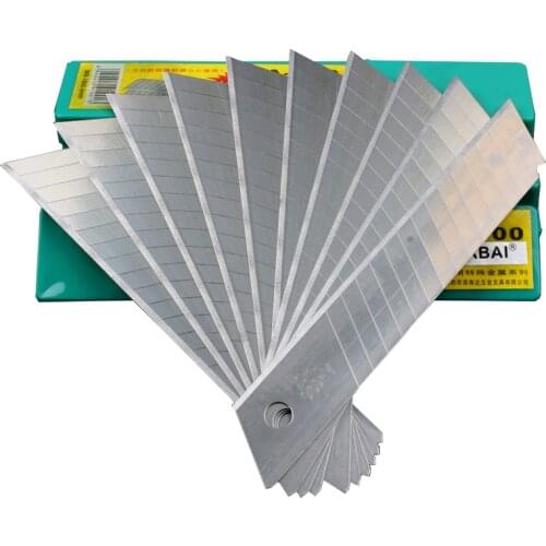10 Pcs Stainless Steel Sharp Paper blade Cutting blade Art blade wallpaper tool knife Family Student Supplies