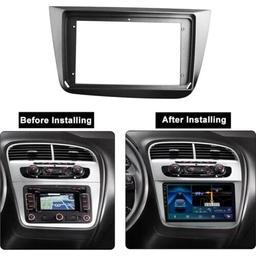 2Din Car Radio Fascia for SEAT ALTEA 2004-2015 DVD Stereo Frame Plate Adapter Mounting Dash Installation Bezel Trim Kit