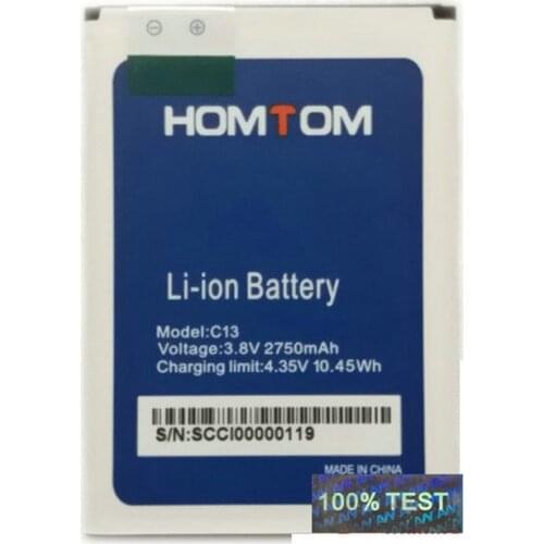AVY Battery For Homtom C13 Mobile Phone Replacement 2750mAh Li-ion Batteries Bateria 100% Tested In stock