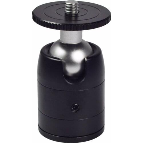 Aluminum CNC 1/4" Screw Mini Swivel Ballhead Camera Tripod Ball Head for Canon Nikon Sony DSLR Monitor LED Video Light Monopod