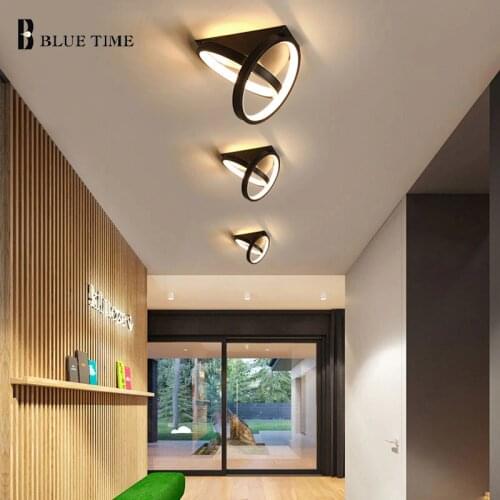 Black&White Led Ceiling Light Aisle Light Corridor Light for Living room Dining room Kitchen Bedroom Modern Ceiling Lamp Fixture