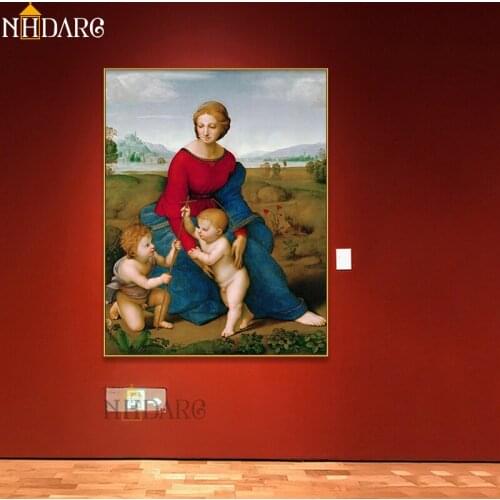 Artist Raffaello Santi Artwork Madonna Figure Painting Posters and Prints Canvas Art Painting Wall Pictures for Home Decoration