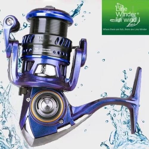 NO SHIMANO NO DAIWA Fishing Spinning Reel Metal Spool Sea Tackle Carp Fishing Reel Send Gift A Bag of Soft Insect Bait(30PCS)