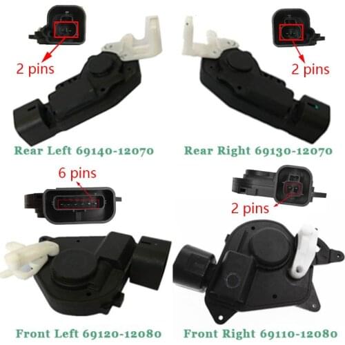 Door Lock Actuator Mechanism Front Rear Left Right 69120-12080 69110-12080 69130-12040 For Toyota Altis Corolla Will Ipsum Verso