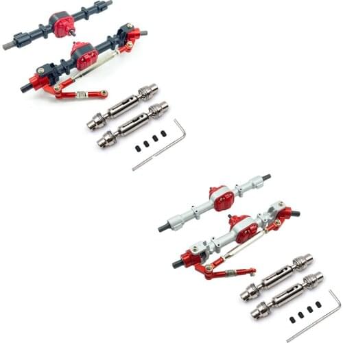 Metal Front & Rear Bridge Axle With Drive Shaft For MN D90 D91 D96 D99S MN-90 MN99S 1/12 RC Car Upgrade Parts