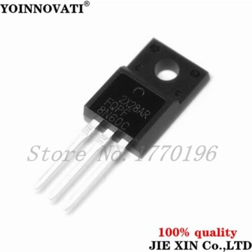 100PCS FQPF8N60C 8N60C TO-220 8N60 TO220 MOS FET transistor