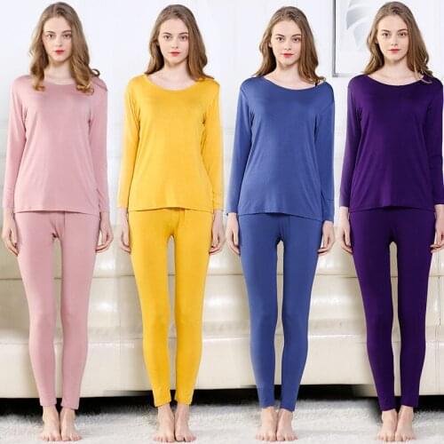 Autumn And Winter WomenS Plus Fertilizer 7Xl Cotton High-Stretch Underwear Clothes Pants Thin Section Thermal Lingerie Suits