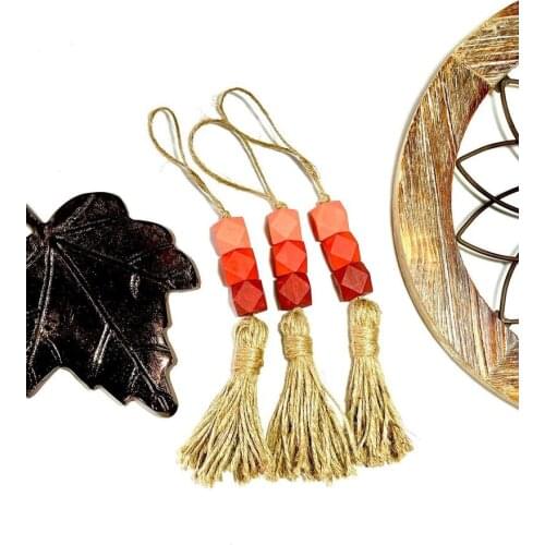 Original Hand-Made Hemp Rope Pendant Loose-Leaf Hand book Bookmark Decoration Christmas Custom Pendant