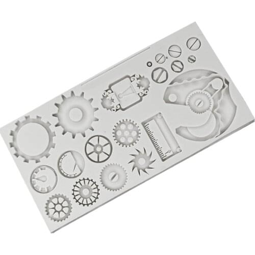 Industrial Machinery Gear Silicone Mold Fondant Mould Cake Decorating Tools Chocolate Gumpaste Molds, Sugarcraft, Kitchen Gadget