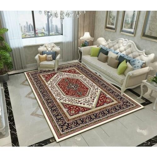 European simple household carpet bedroom sofa coffee table floor mat machine wash carpet door mat