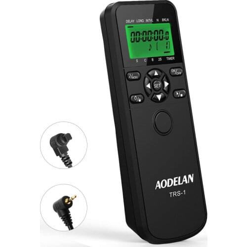 AODELAN Camera Shutter Release Wired Timer Remote Control for Canon EOS R RP 800D 200D 90D 80D 77D Replace TC-80N3 & RS-60E3