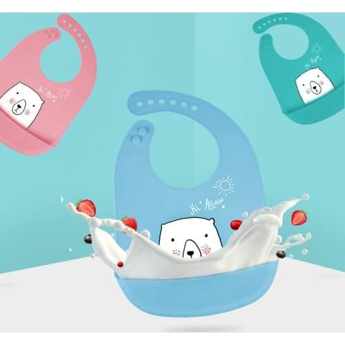 Comfortable Baby Bib Keep Stain Off Soft Waterproof Newborn Scarf Easy To Clean BPA Free Silicone Toddler Girl Boy Feeding Bib