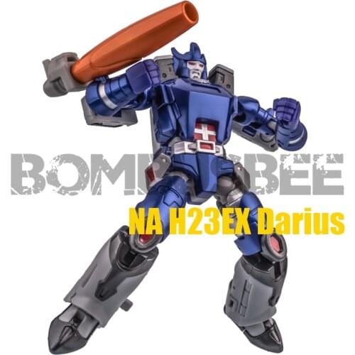【In Stock】Newage H23EX Darius Metallic Version Galva Tron Action Figure Transformation Robot Toys Canon Model PVC Boys Gift